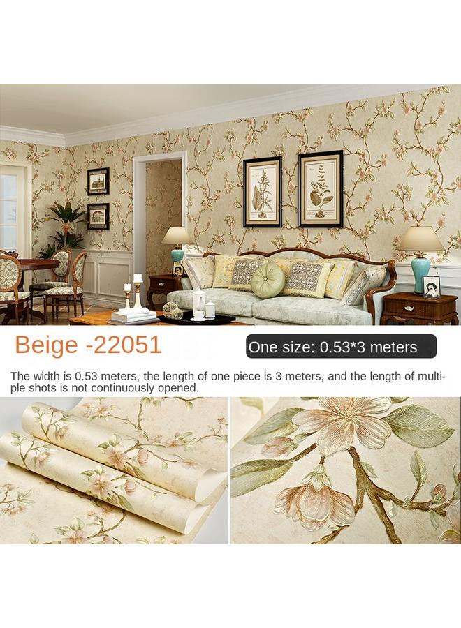 الأزرق جي دبليو الأمريكية الرجعية ثلاثية الأبعاد غير المنسوجة خلفية ذاتية اللصق غرفة نوم غرفة المعيشة خلفية التلفزيون خلفية عنبر خلفية ذاتية النشر - Image 1