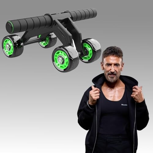Wearslim® Professional Abs Workout 4 Wheel Ab Roller Perfect Home Gym Equipment for Men and Women Exercises - Multicolor - Image 1