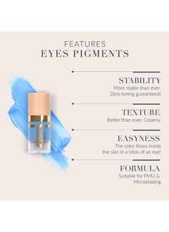 Biotek Eyes Pigment For Permanent Makeupintense Blue Color For Eyes And Eyelinermade In Italymore Than Everblue Sky 024 Fl.Oz.  - Image 2