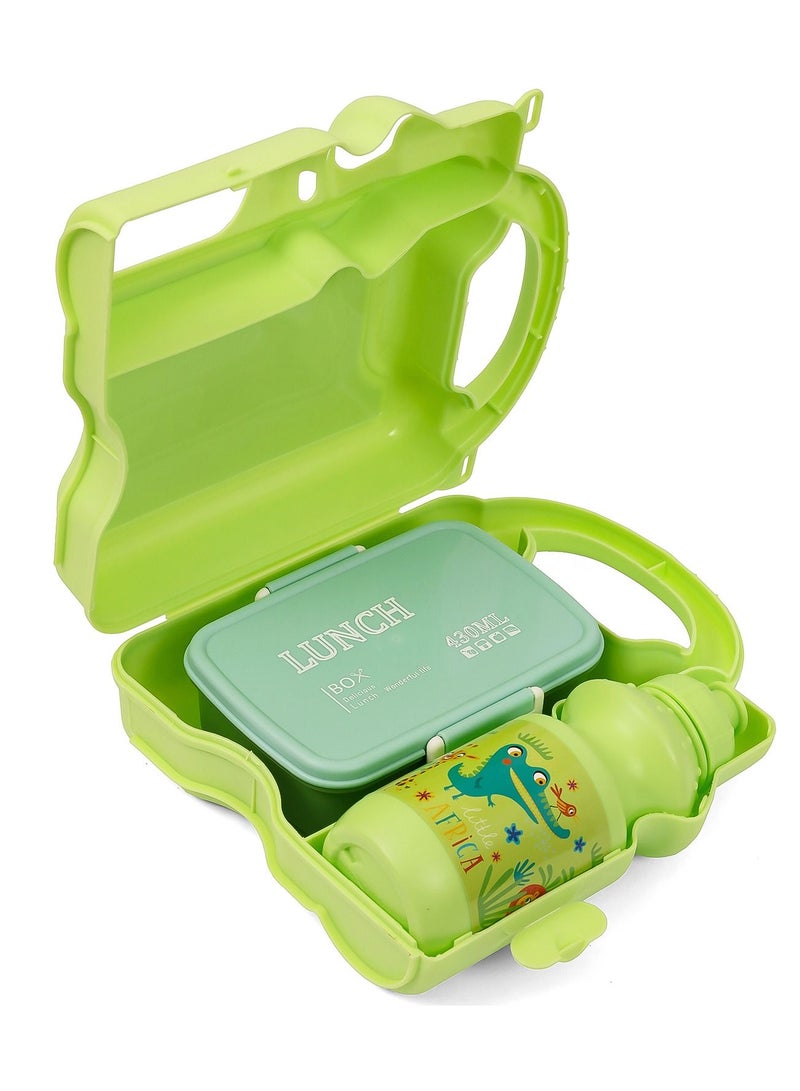 Eazy Kids Lunch Box wt Bottle - Green - Image 4