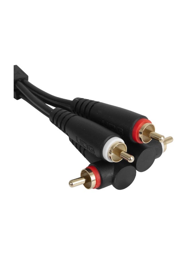 UDG Ultimate Audio Cable Set RCA Straight - RCA Angled, Black, 3 m - Image 2