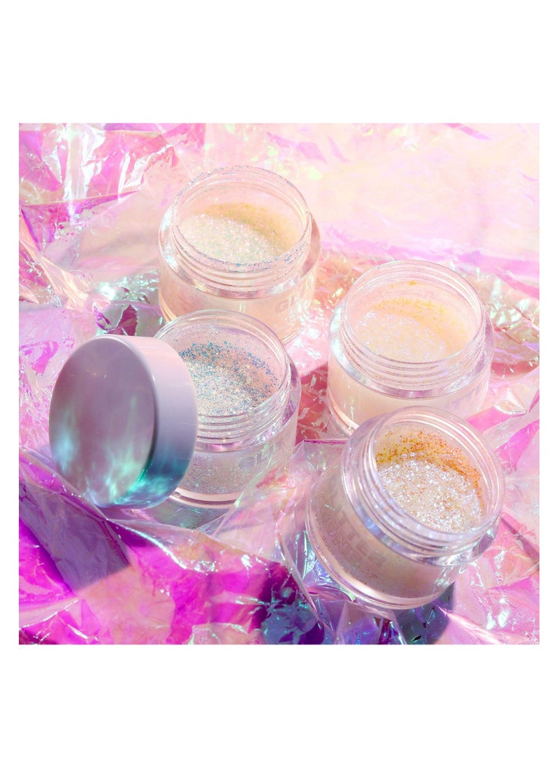 LANGMANNI Holographic Body Glitter Gel/Eyeshadow Cosmetic Grade for Body, Face, Hair and Lip. Colour-Changing Glitter Gel Under Light (L2301#02)  - Image 4