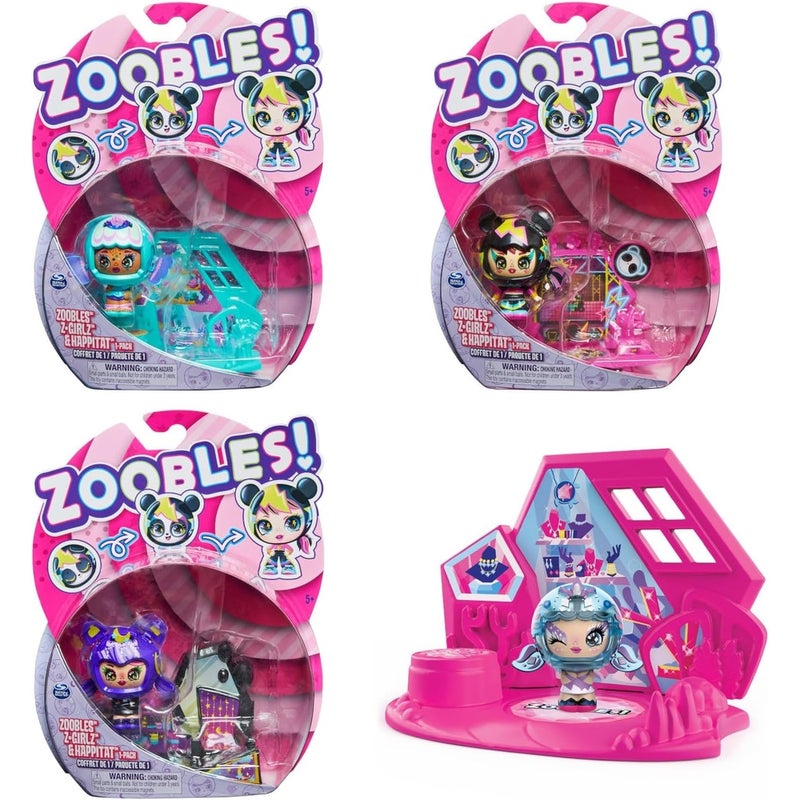 Spin Master - Zoobles Z-Girlz Transforming Snowfie Action Figure Doll & Pet 2in1 (12 Models) (One Only will Sent) - 6061365 - Image 2