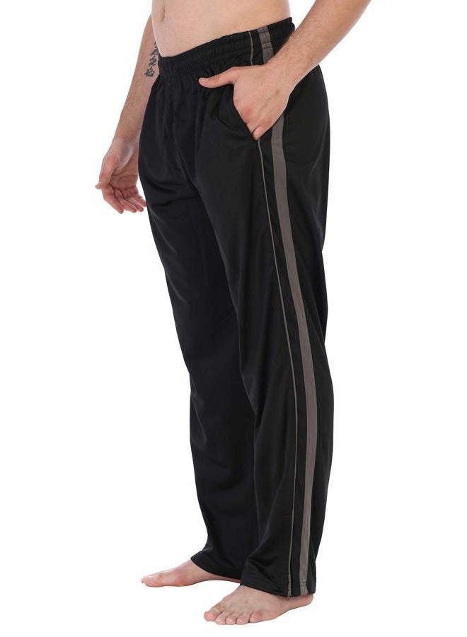 Gioberti Men's Athletic Track Pants, Black Charcoal, 2X Large - Image 1