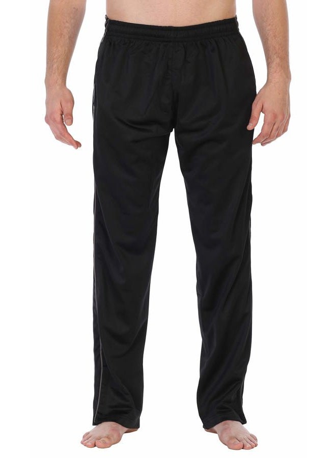 Gioberti Men's Athletic Track Pants, Black Charcoal, 2X Large - Image 2