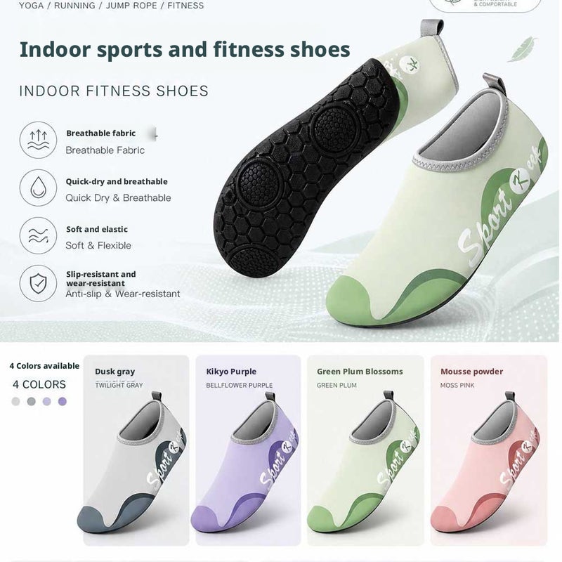 2026 Indoor Soft Sole Yoga Shoes Beach Socks Ballet Dance Training Anti-Slip Shoes - Image 3