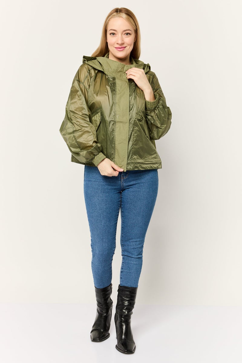 ESPRIT Women Solid Hooded Jacket, Multicolour - Image 3
