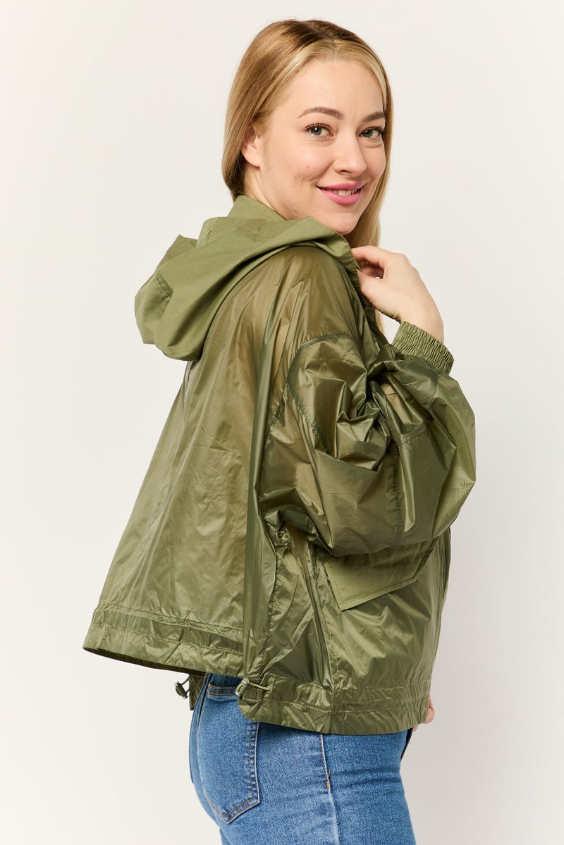 ESPRIT Women Solid Hooded Jacket, Multicolour - Image 4
