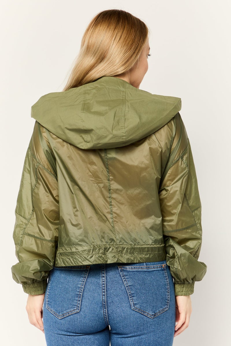 ESPRIT Women Solid Hooded Jacket, Multicolour - Image 2