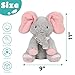 Cuteoy Peek A Boo Elephant Interactive Plush Toy with Moving Ears Musical Singing Talking Stuffed Animal Adorable Electric Animate Christmas Birthday Gifts for Girls Boys - Image 4