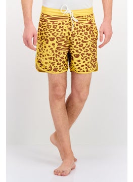 Wrangler Men All Over Swimwear Board Short, Yellow Combo  - Image 1