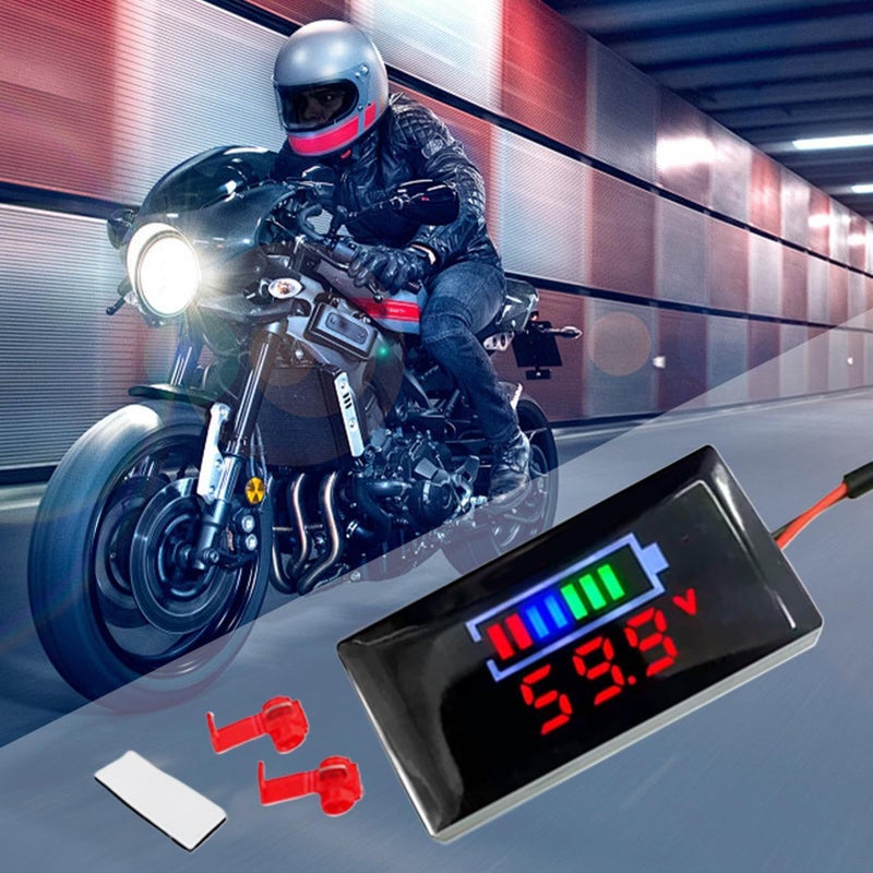 مقياس مراقبة جهد بطارية LED أبيض مع شاشة LCD، جهاز تمديد الجسم - Image 4