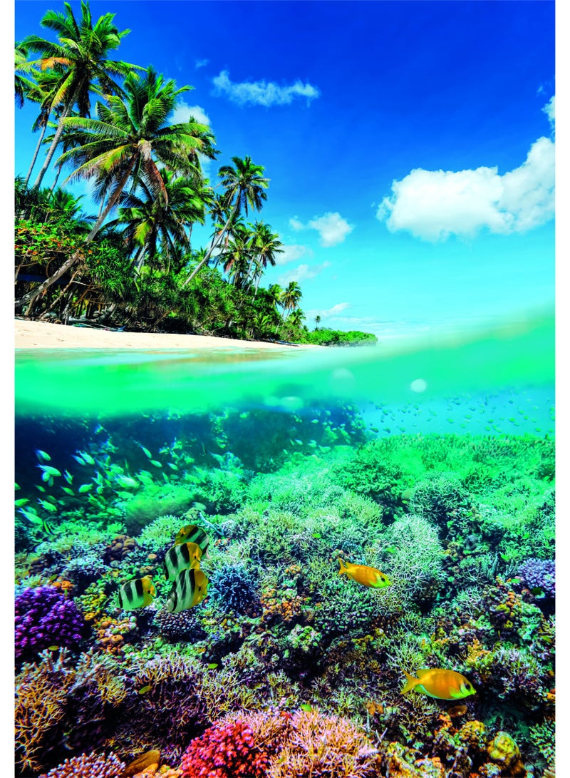 Clementoni Puzzle HQC Summer Paradise + Poster 1000-Pieces | Jigsaw Puzzle | Puzzle for Adults | Challenging Puzzle | Perfect for Stress Reliever and Puzzle Lovers | Made in Italy - Image 3