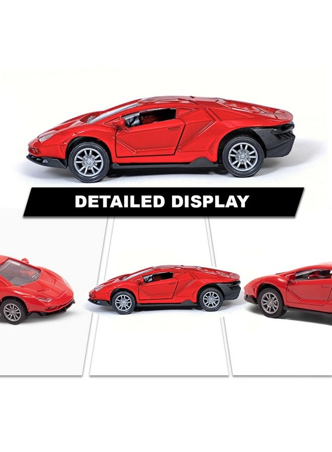 Wembley Lamborghini Car Toy Die-cast Model Car 1:32 Scale Metal Car Pull Back Super High Speed Car with Openable Doors Miniature Realistic Car for Kids Boys Girls - Image 3