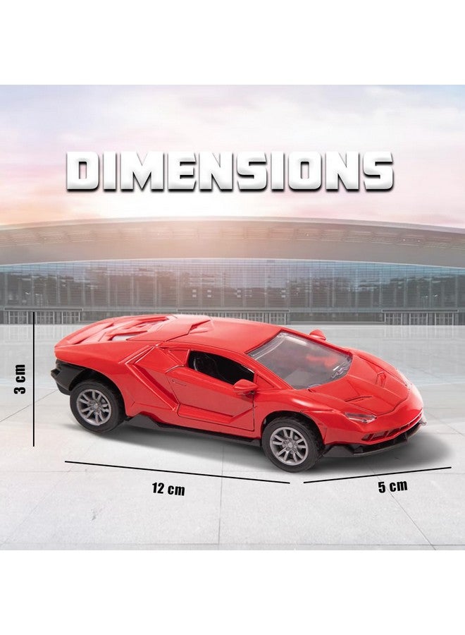 Wembley Lamborghini Car Toy Die-cast Model Car 1:32 Scale Metal Car Pull Back Super High Speed Car with Openable Doors Miniature Realistic Car for Kids Boys Girls - Image 2