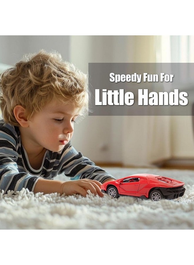 Wembley Lamborghini Car Toy Die-cast Model Car 1:32 Scale Metal Car Pull Back Super High Speed Car with Openable Doors Miniature Realistic Car for Kids Boys Girls - Image 4