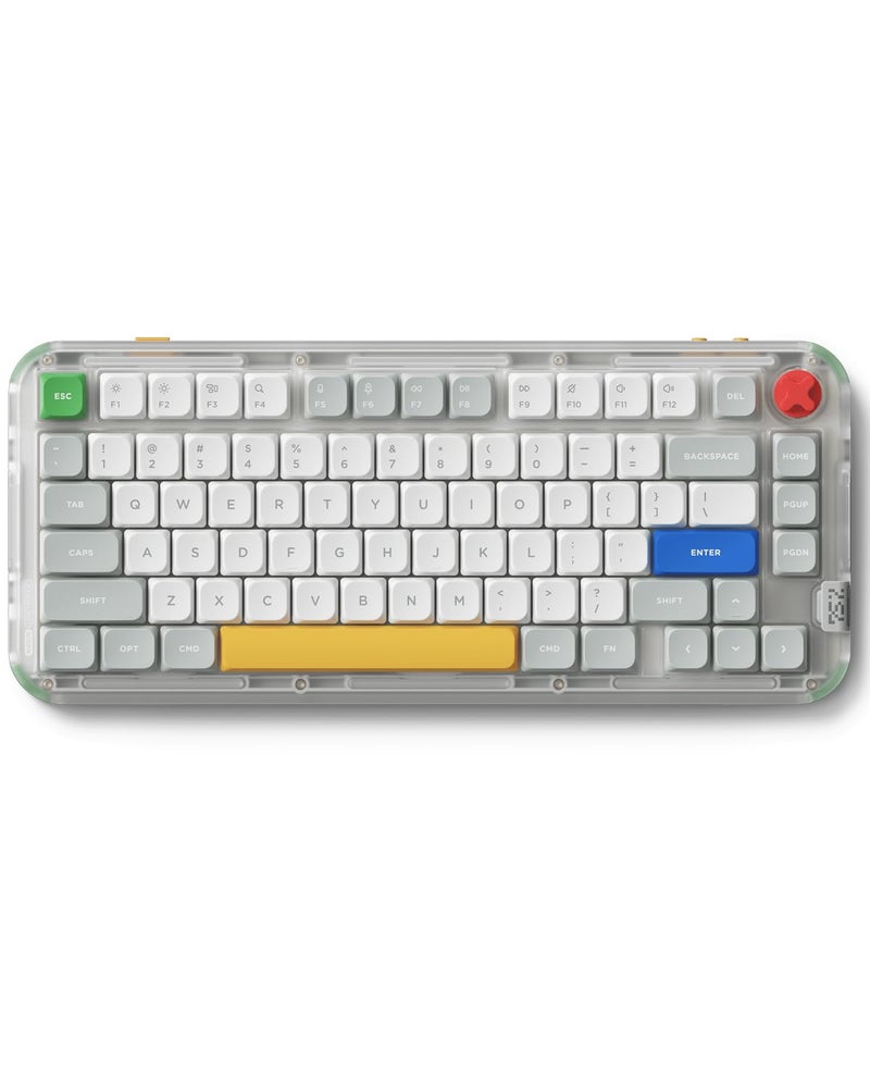 nuphy Kick75 Wireless Mechanical Keyboard with Knob75 Layout 80 Keys RGB Backlit Hot Swappable Low Profile Keyboard with PBT KeycapsGaming Keyboards Support BT24GUSBC Blush Nano Switch - Image 2