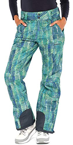 Arctix Women's Insulated Snow Pants, Windows Print Blue, X-Small - Image 2