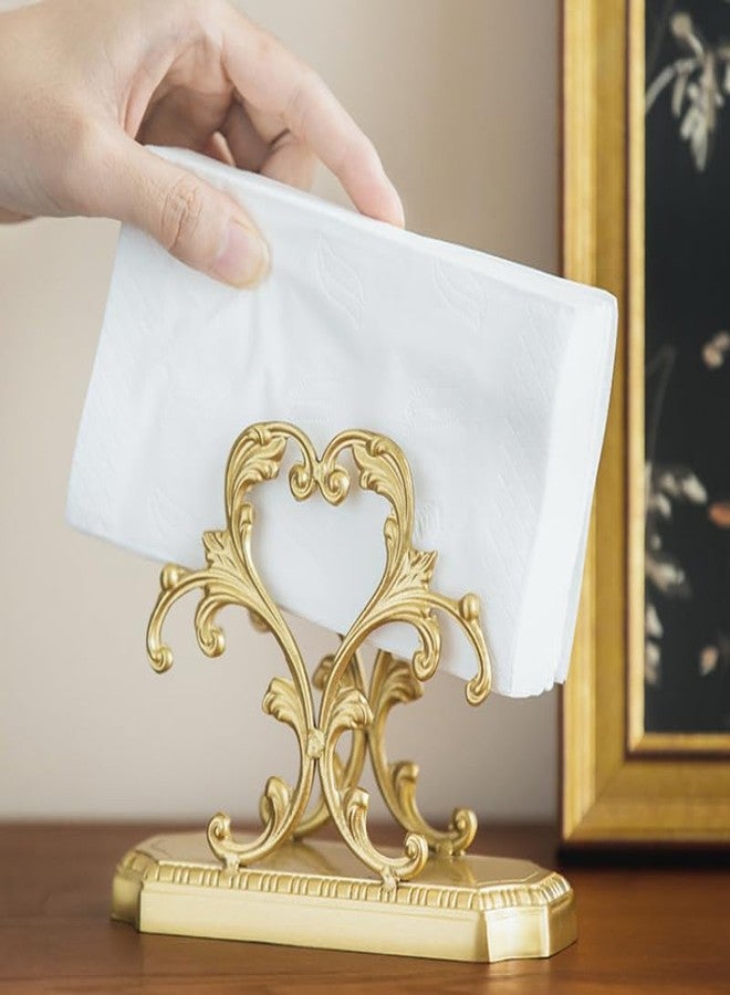 YACSNBF 1 Set, Brass Paper Towel Dispenser, Business Card Holder, Napkin Holder, Kitchen Countertop Napkin Holder, Dining Table, Centerpiece, Home Decor - Image 2