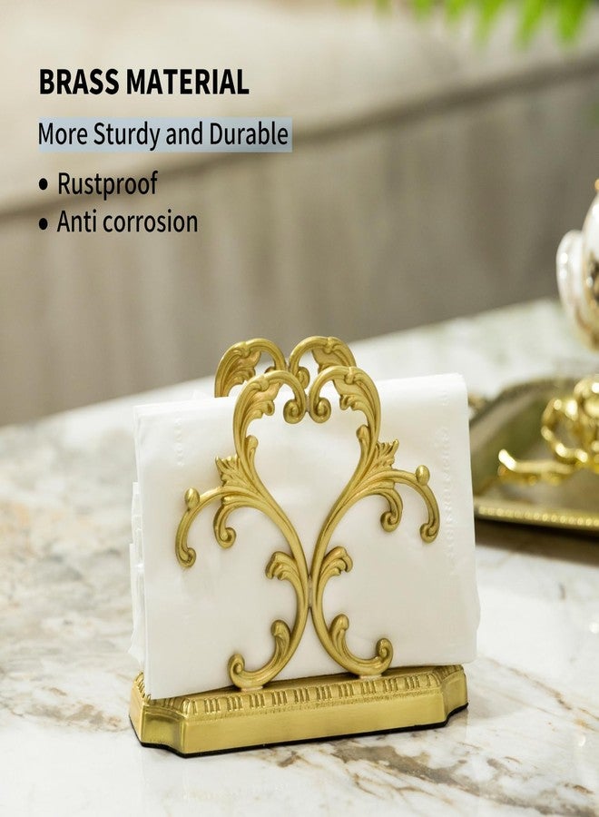 YACSNBF 1 Set, Brass Paper Towel Dispenser, Business Card Holder, Napkin Holder, Kitchen Countertop Napkin Holder, Dining Table, Centerpiece, Home Decor - Image 4