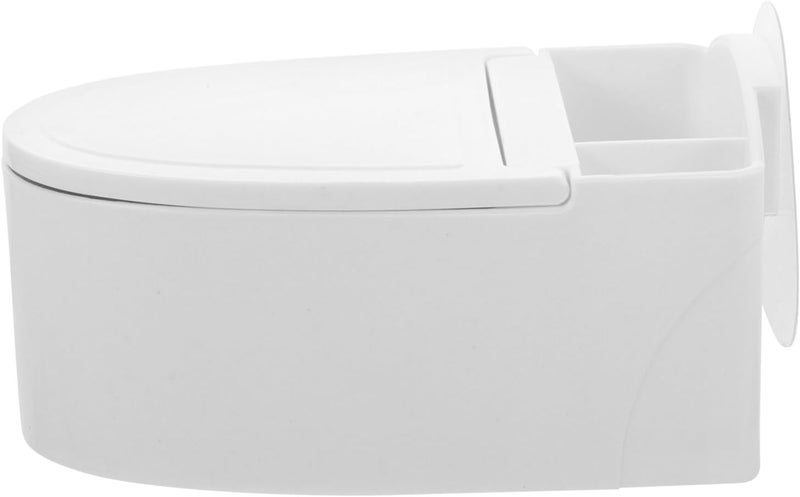 TOYANDONA Wall-mounted Smoking Ashtray Bathroom Ash Can with Lid No Drilling Toilet-shaped Indoor Ashtray for Men Household Smoking Supplies - Image 1