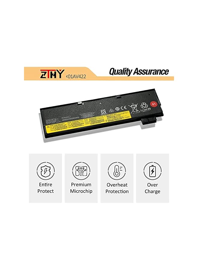 ZTHY 24Wh 61 01Av423 Laptop Battery For Lenovo Thinkpad A475 A485 Tp25 P51S P52S T470 T480 T570 T580 Series 4X50M08810 01Av422 Sb10K97579 Sb10K97580 01Av424 Sb10K97581 01Av452 Sb10K97597 01Av490 - Image 4