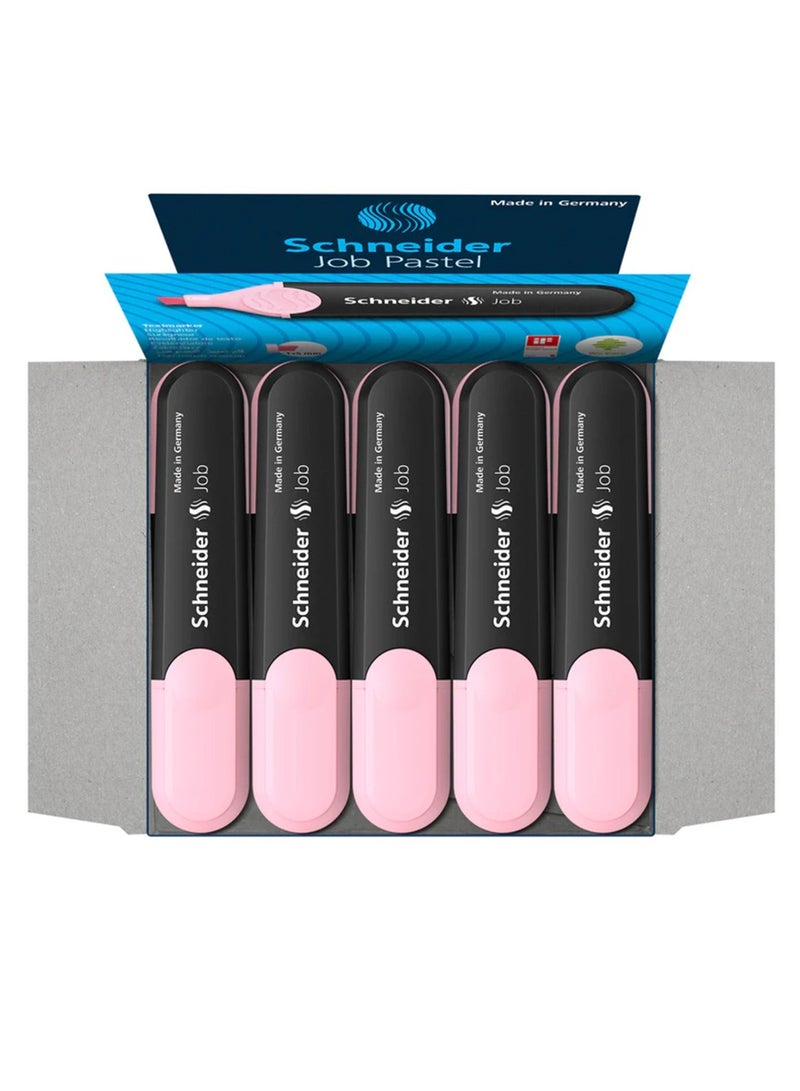 Schneider 10 قطع من قلم تمييز النص باللون الوردي الفاتح - Image 1