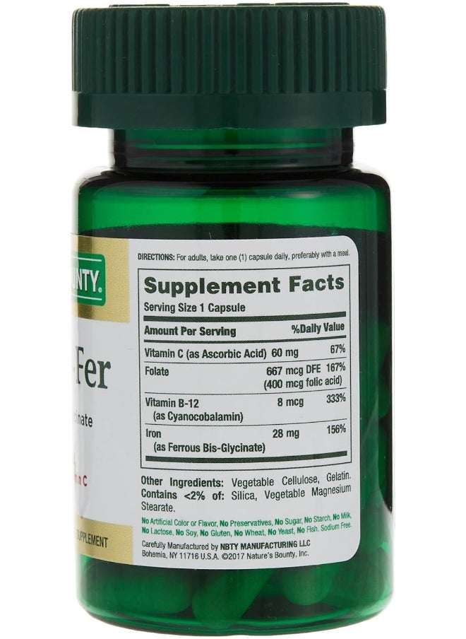 NATURE'S BOUNTY Haemo-Fer 28Mg - 30 Capsules  - Image 3