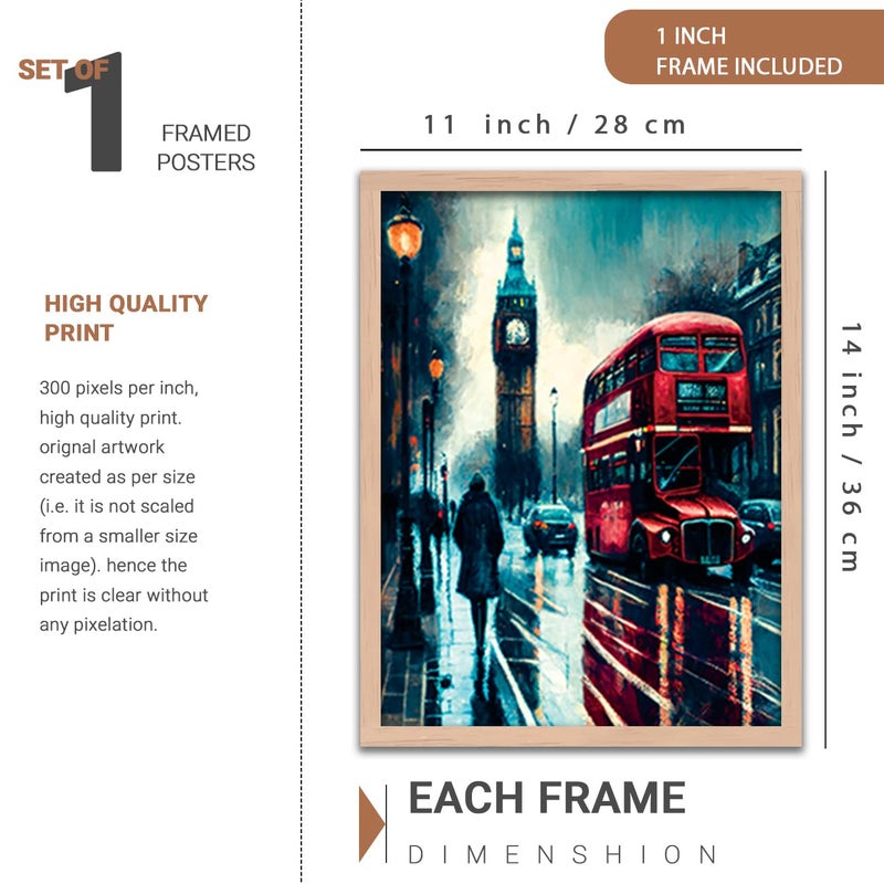 kotart Paintings Modern Art Wall Decor Framed Paintings for Bedroom Room Living Room Framed Wall PostersPaintings with Frame Paintings for Wall Decoration Set of 5 Combo18 - Image 3