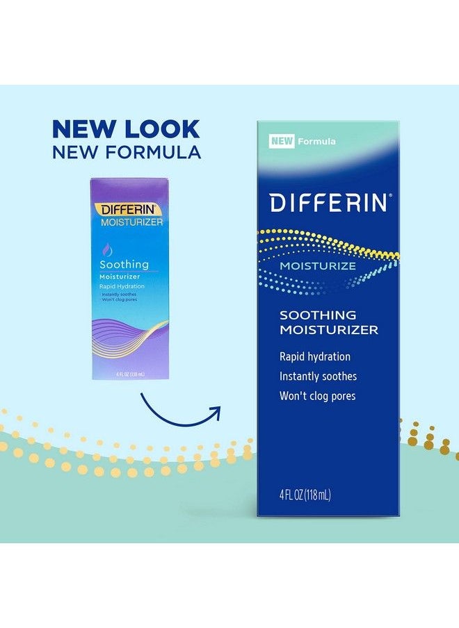 differin Face Moisturizer Soothing Lotion For Face And Body Gentle Skin Care For Acne Prone Sensitive Skin 4 Oz (Packaging May Vary)  - Image 3