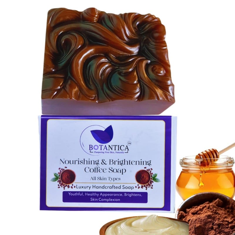 BOTANTICA Moisturizing Coffee Bath Soap For Tan Removal , Bathing Soap For Nourishing and Softening Skin - Image 2