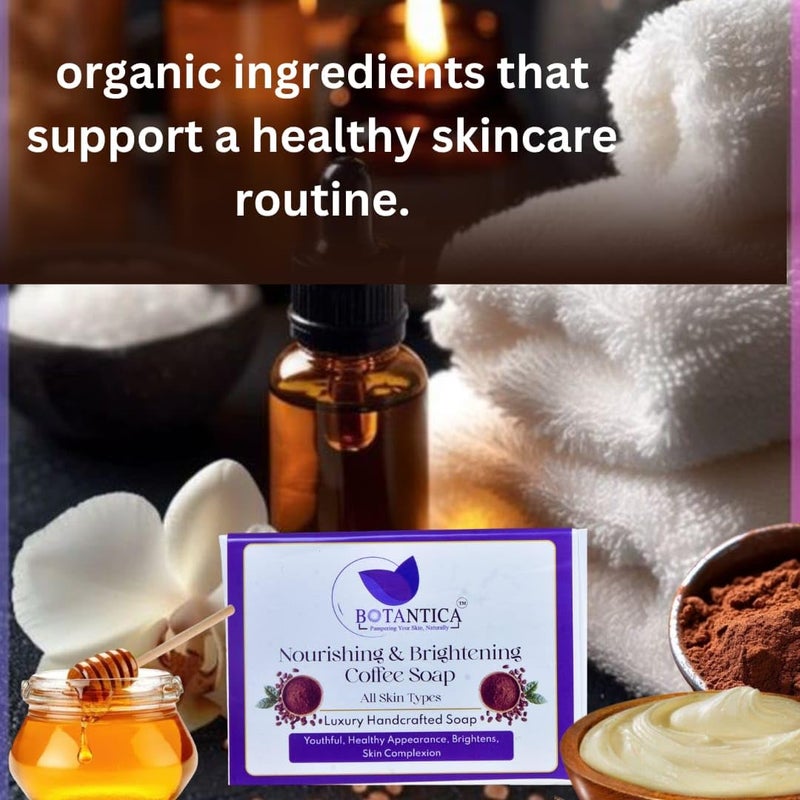 BOTANTICA Moisturizing Coffee Bath Soap For Tan Removal , Bathing Soap For Nourishing and Softening Skin - Image 5