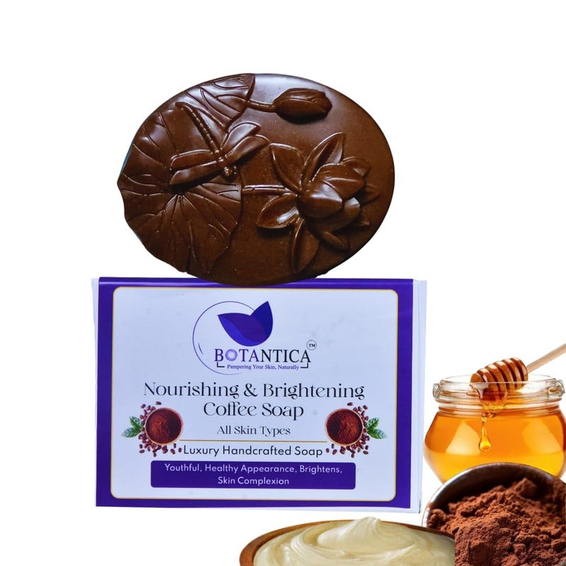 BOTANTICA Moisturizing Coffee Bath Soap For Tan Removal , Bathing Soap For Nourishing and Softening Skin - Image 3