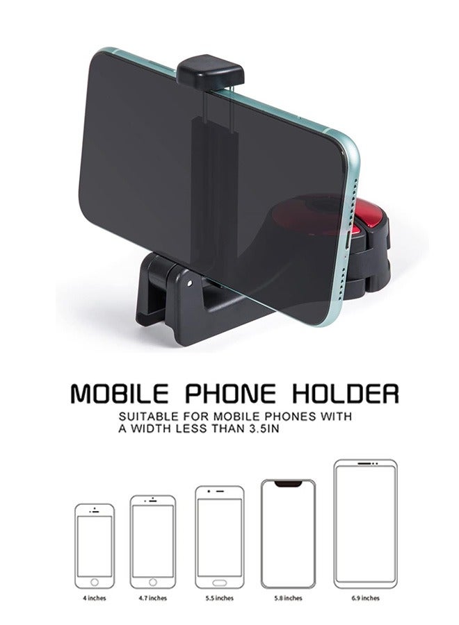 2Pcs Car Seat Hook with Phone Holder, 2 in 1 Universal 360° Swivel Headrest Hook, Handbag Holders, Hanger, Storage Organizers (Red) - Image 4