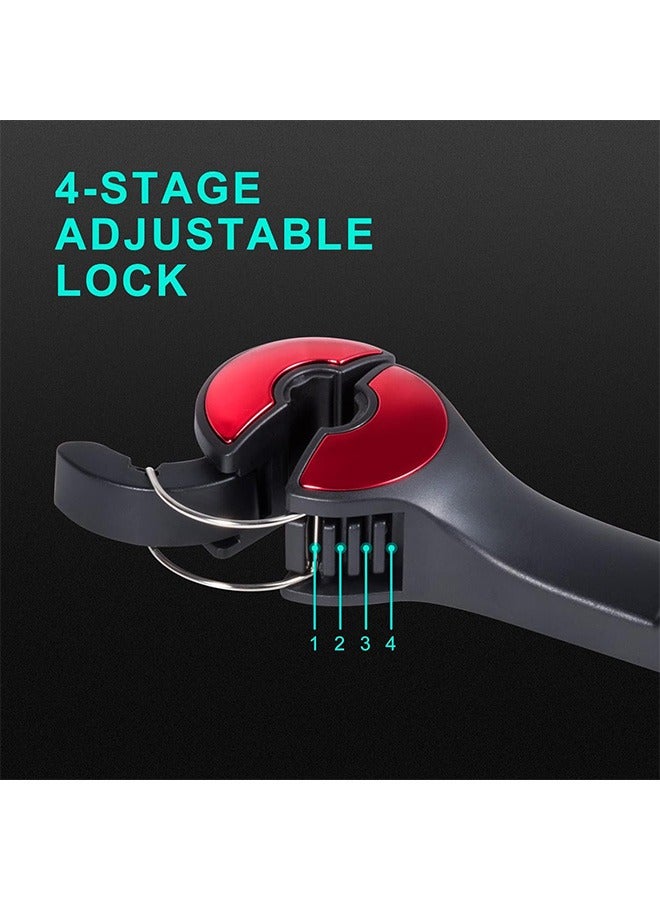 2Pcs Car Seat Hook with Phone Holder, 2 in 1 Universal 360° Swivel Headrest Hook, Handbag Holders, Hanger, Storage Organizers (Red) - Image 5