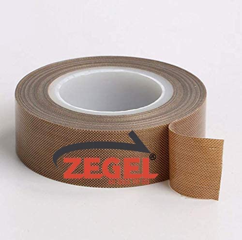 ZEGEL Zegel 321MM Teflon Cloth Roll for Sealing Machine 322mm Width Teflon Coated Glass Tape suitable for all kinds of sealing Machines 10 Meter Brown  - Image 1