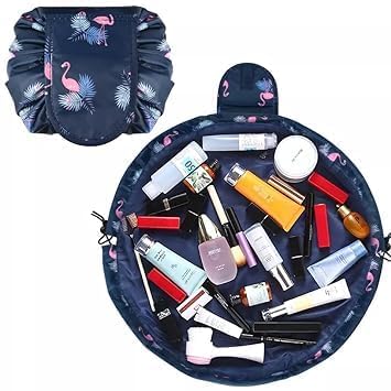 PRITAMA Womens Convenient and Waterproof Multifunction Portable Lazy Travel Cosmetic Storage Makeup Organizer Toiletry Bag with Drawstrings - Image 3
