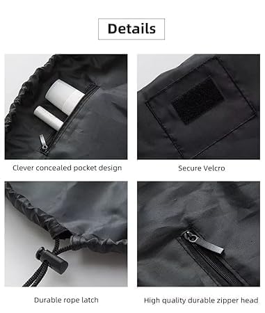 PRITAMA Womens Convenient and Waterproof Multifunction Portable Lazy Travel Cosmetic Storage Makeup Organizer Toiletry Bag with Drawstrings - Image 5