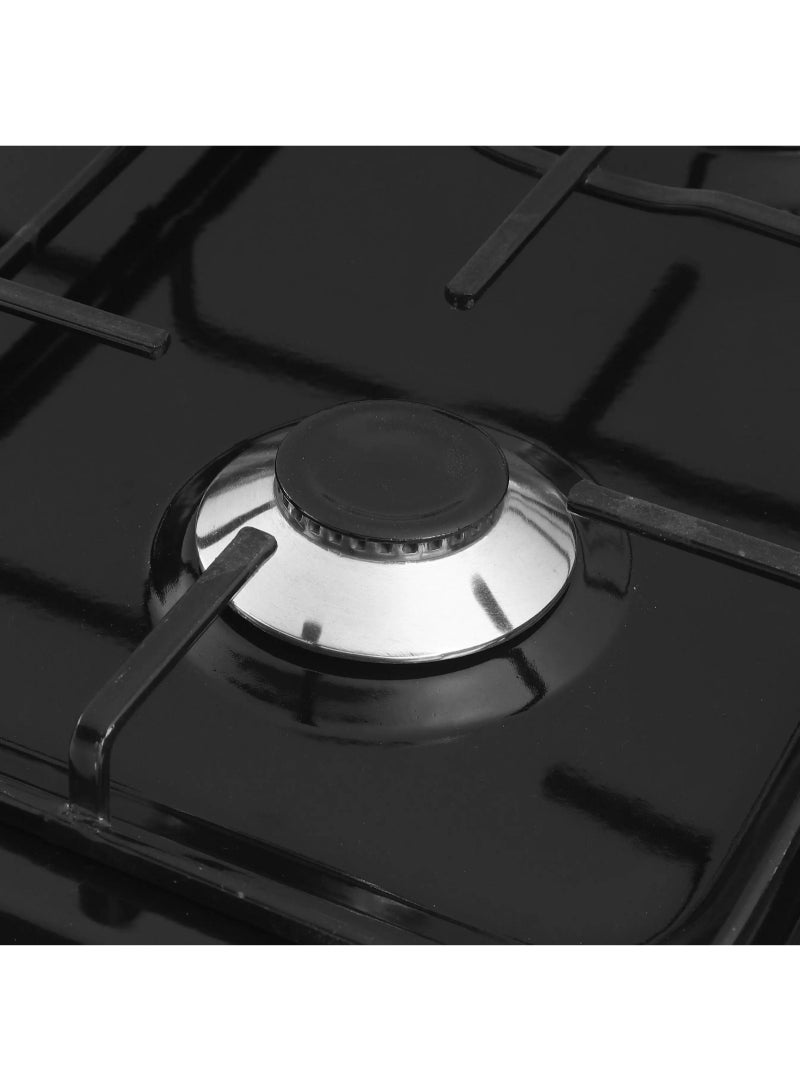 فورنيلو بوتجاز فورنيللو ، 4 شعلة ، 55سم * 55سم ، فرن ، 5 مفاتيح ، شعلات مشرشر ، زجاج ، سيلفر - Image 3