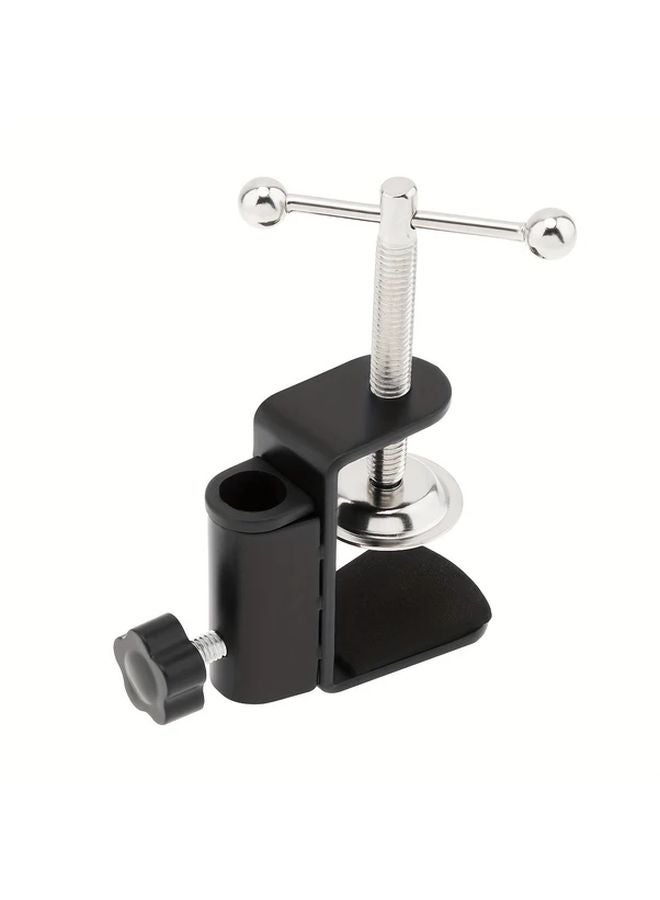 4pcs Black Heavy Duty Metal Lamp Bracket Adjustable Height Angle Mounting Clamp - Image 5