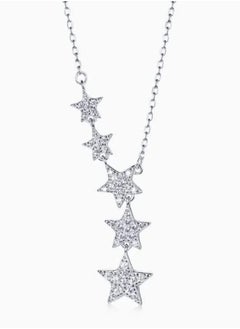 PANDORA "Celestial Beauty: The Star Necklace in Silver 925 - A Dazzling Accessory That Captures the Essence of Dreams and Inspiration, Expertly Crafted to Add a Touch of Whimsy and Elegance to Any Outfit, Perfect for Celebrating Life's Special Moments."  - Image 1