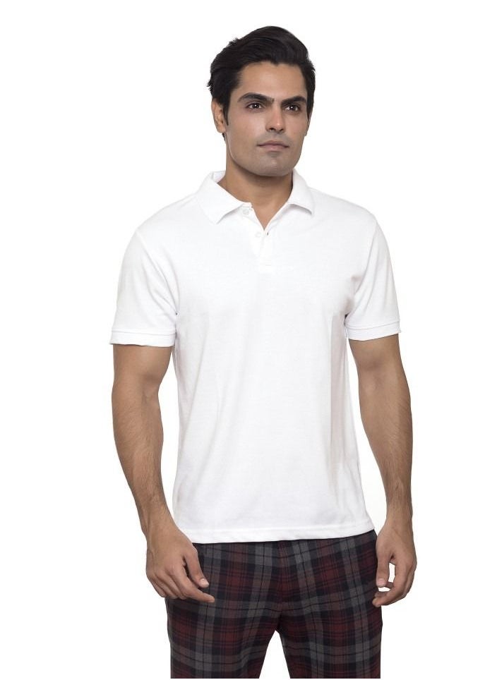 SANTHOME Men's Half Sleeve Polo T-Shirt with UV Protection  - Image 2
