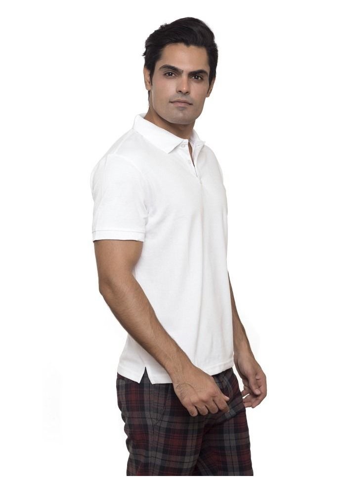 SANTHOME Men's Half Sleeve Polo T-Shirt with UV Protection  - Image 3