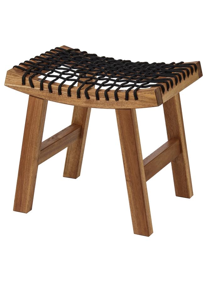 Zaboon Stool, Outdoor, Light Brown Stained, 48X35X43 Cm - Image 1