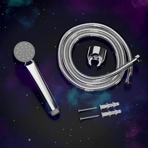 Lorazzo Quad Health Faucet-Chrome Body- Complete Set with 60 inches (1-Meter) SS 304 Hose Pipe, Wall Hook & Screws| Jet Spray for Toilet-1-Year Lorazzo Limited Warranty - Image 2