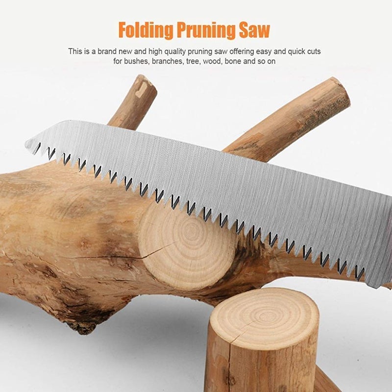 bosig bosig Folding Purner Cutter Steel Manganese Garden Hand Saw Tools Cutting Sawing Pruning Tree Branch New Bypass Pruner Manual  - Image 4