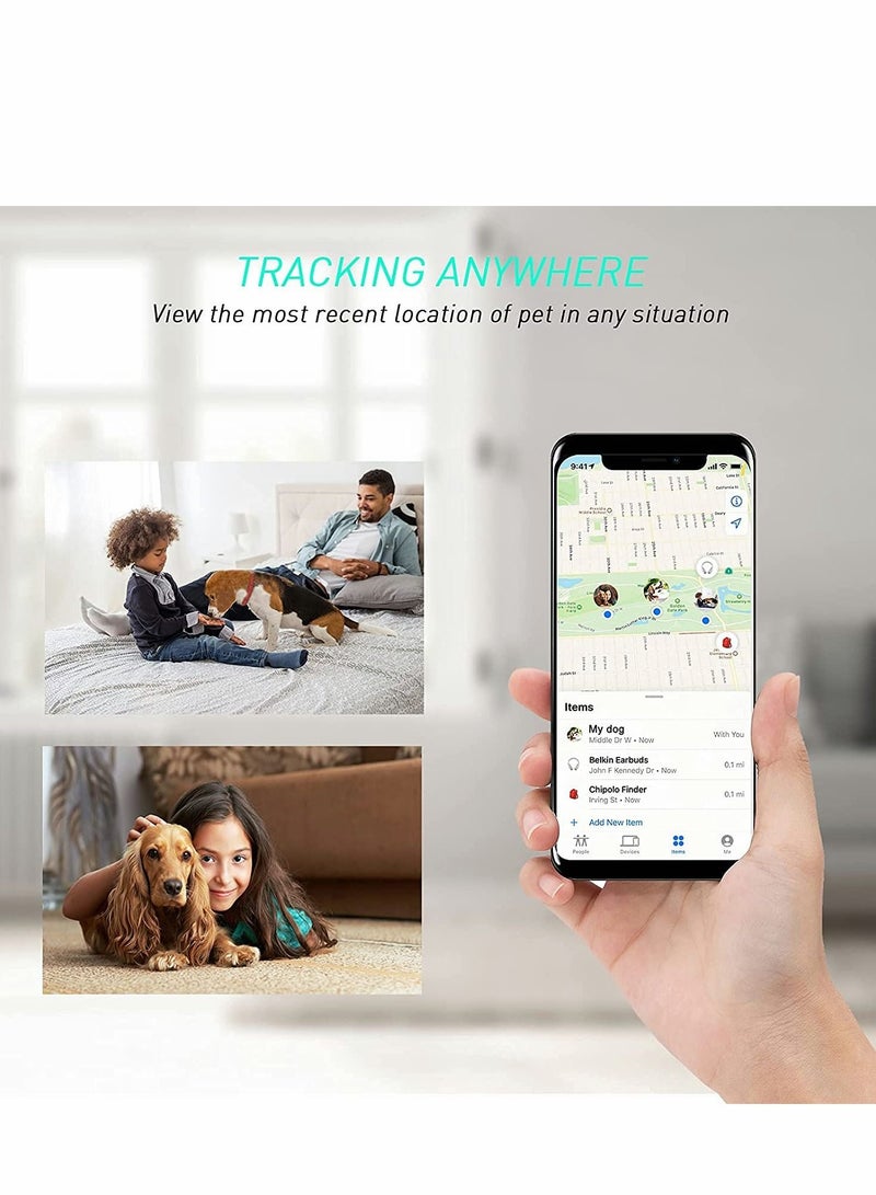 إكسفور 2 قطعة هواء علامة كلب طوق حامل , مناسبة لأنّ تفاحة علامة مميّزة سليكوون محبوب مجموعة , خسارة برهان علامة مميّزة حامل متوافق مع قطّ طوق سحر شريكات , مسحوق أرجوانيّة - Image 4