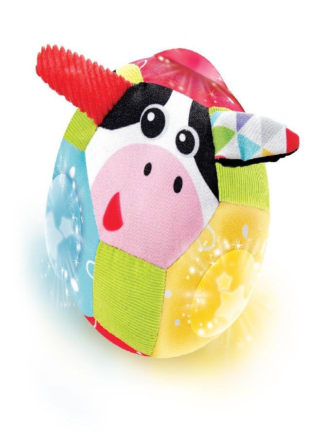 Yookidoo Yookidoo Baby Lights N' Music Friends Ball A Soft Newborn Musical Ball Toy with Flashing Stars and Three Friendly Farm Animals. Ideal for Floor Play, Stroller Or Crib.  - Image 2