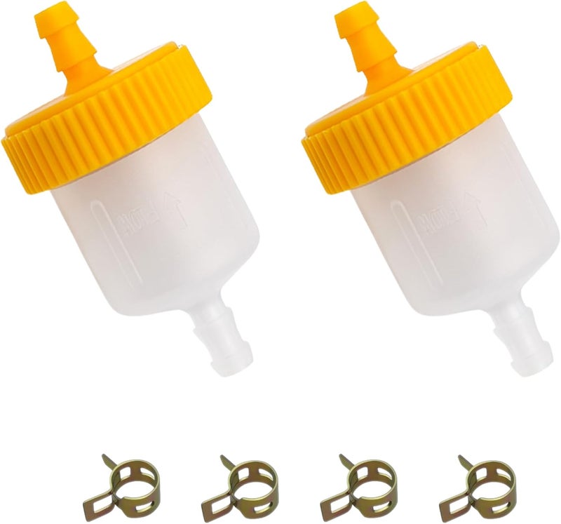 Strongthium 3/16" ID Inline Fuel Gas Filter for Scooters ATVs Dirt Bikes Mini Bikes & Go-Karts Small Gas Engines 2 Pack - Image 1