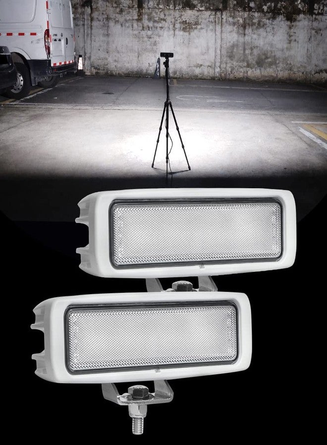 EXZEIT 96W Marine Boat Lights, 180° Beam Spreader Boat Lights For Night Fishing Docking Deck, 6.3Inch, 12/24V - Image 1